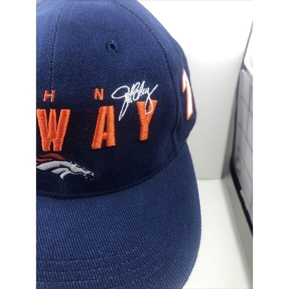 JOHN ELWAY Denver Broncos NFL QB Club Embroidered Cap Hat *StrapBack - Picture 2 of 15